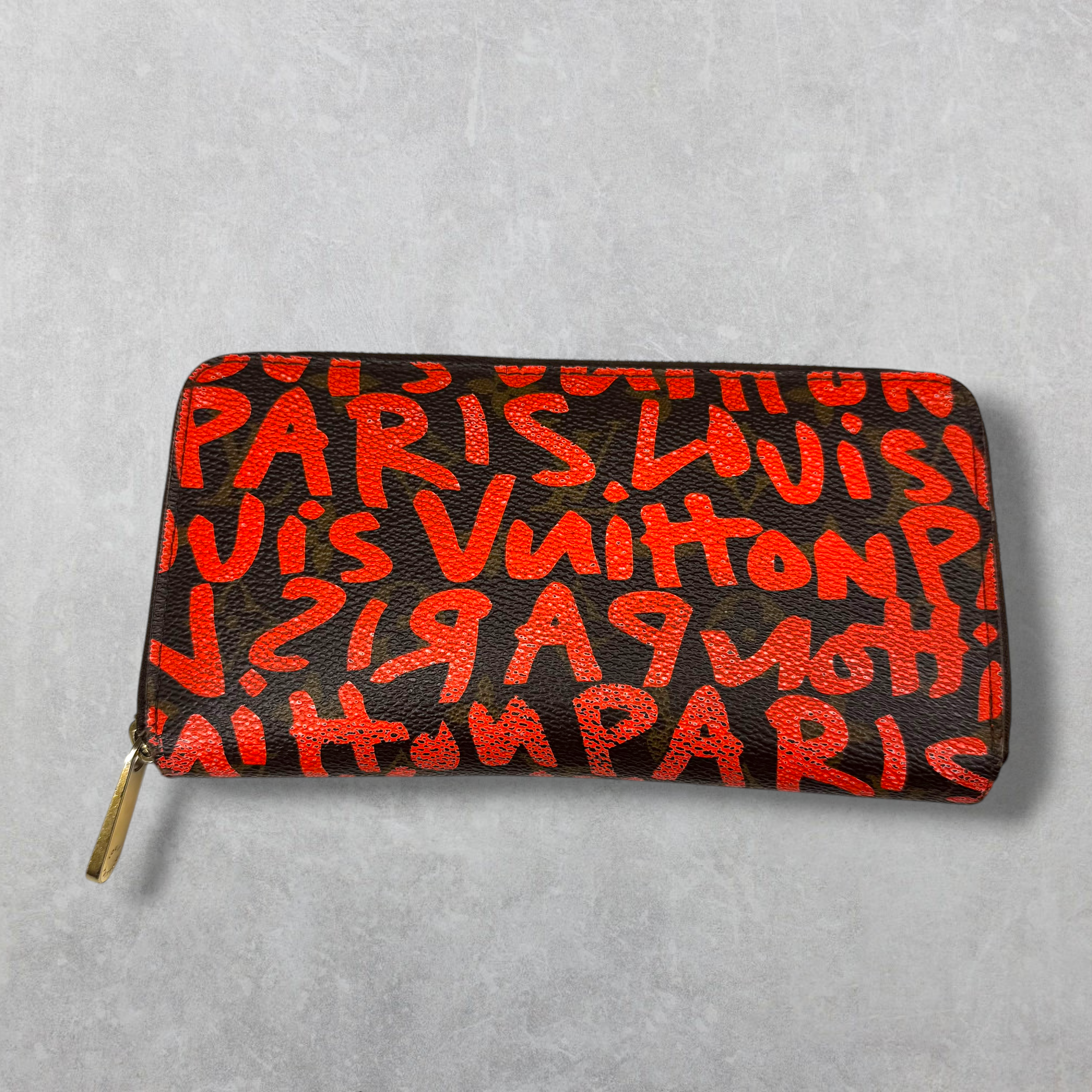 Louis Vuitton Monogram Stephen Sprouse Orange Graffiti Zippy Wallet