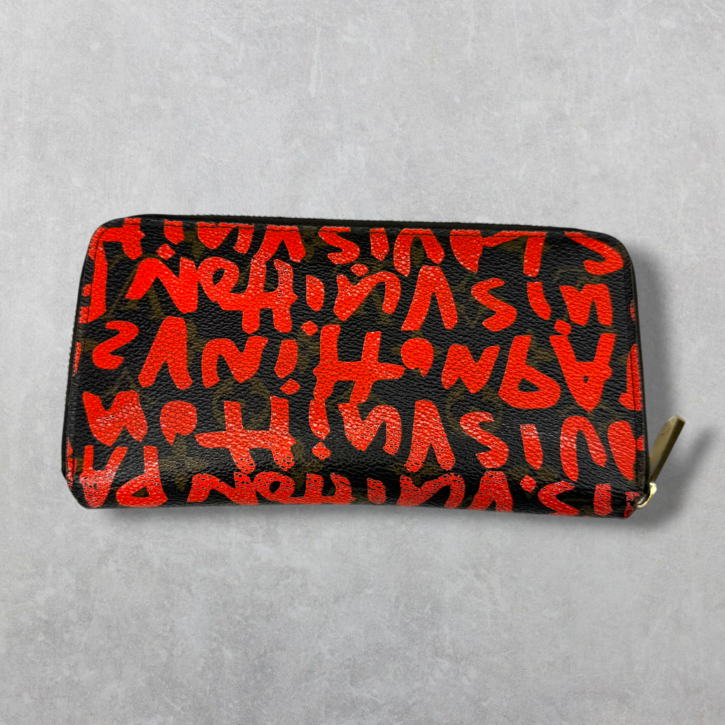 Louis Vuitton Monogram Stephen Sprouse Orange Graffiti Zippy Wallet
