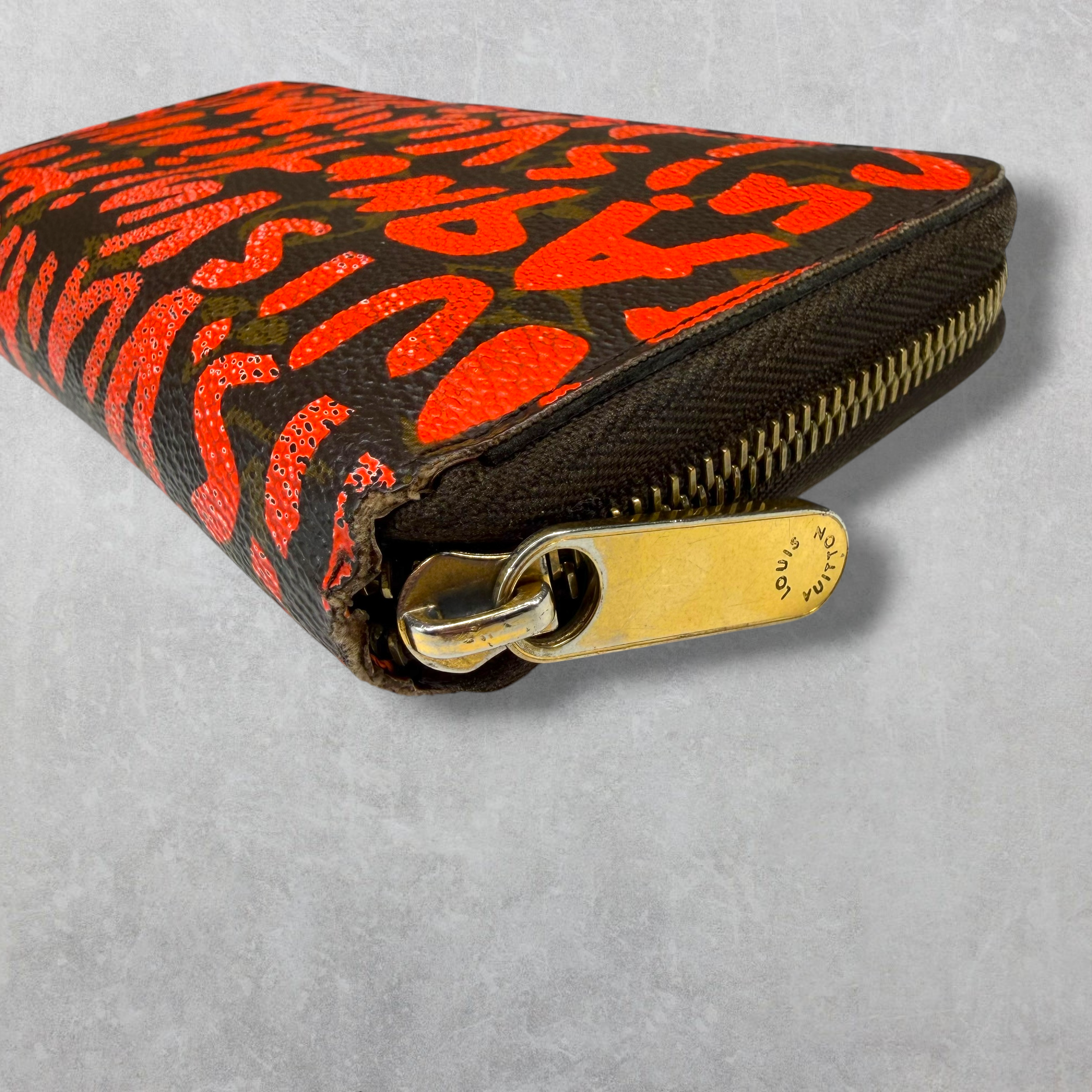 Louis Vuitton Monogram Stephen Sprouse Orange Graffiti Zippy Wallet