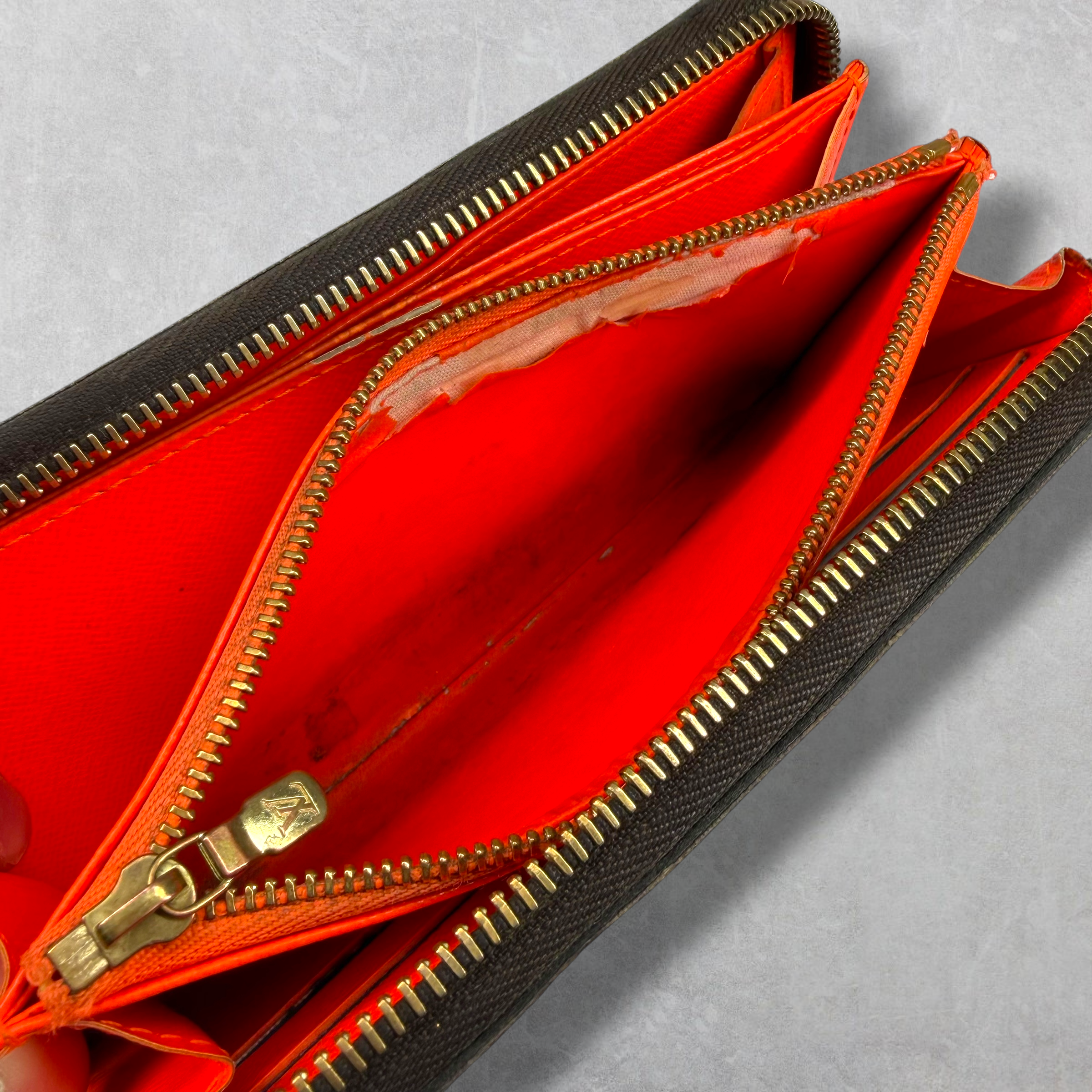 Louis Vuitton Monogram Stephen Sprouse Orange Graffiti Zippy Wallet