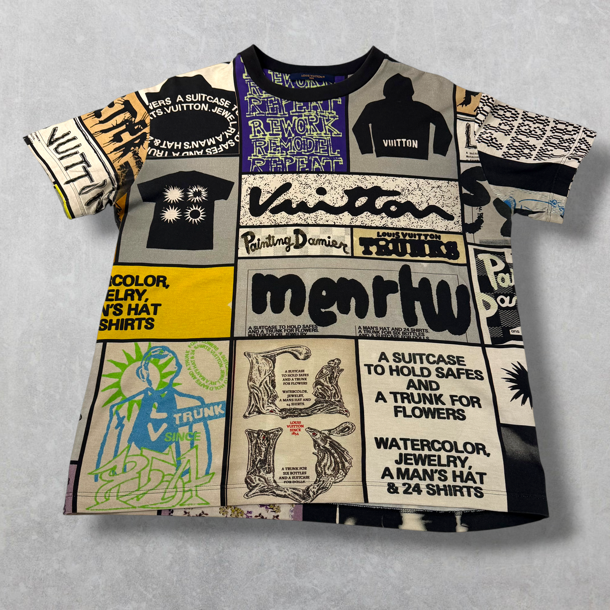 Louis Vuitton Multicolor Print Tee S
