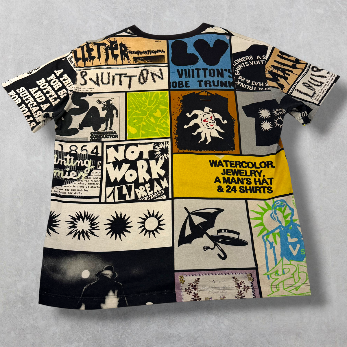 Louis Vuitton Multicolor Print Tee S