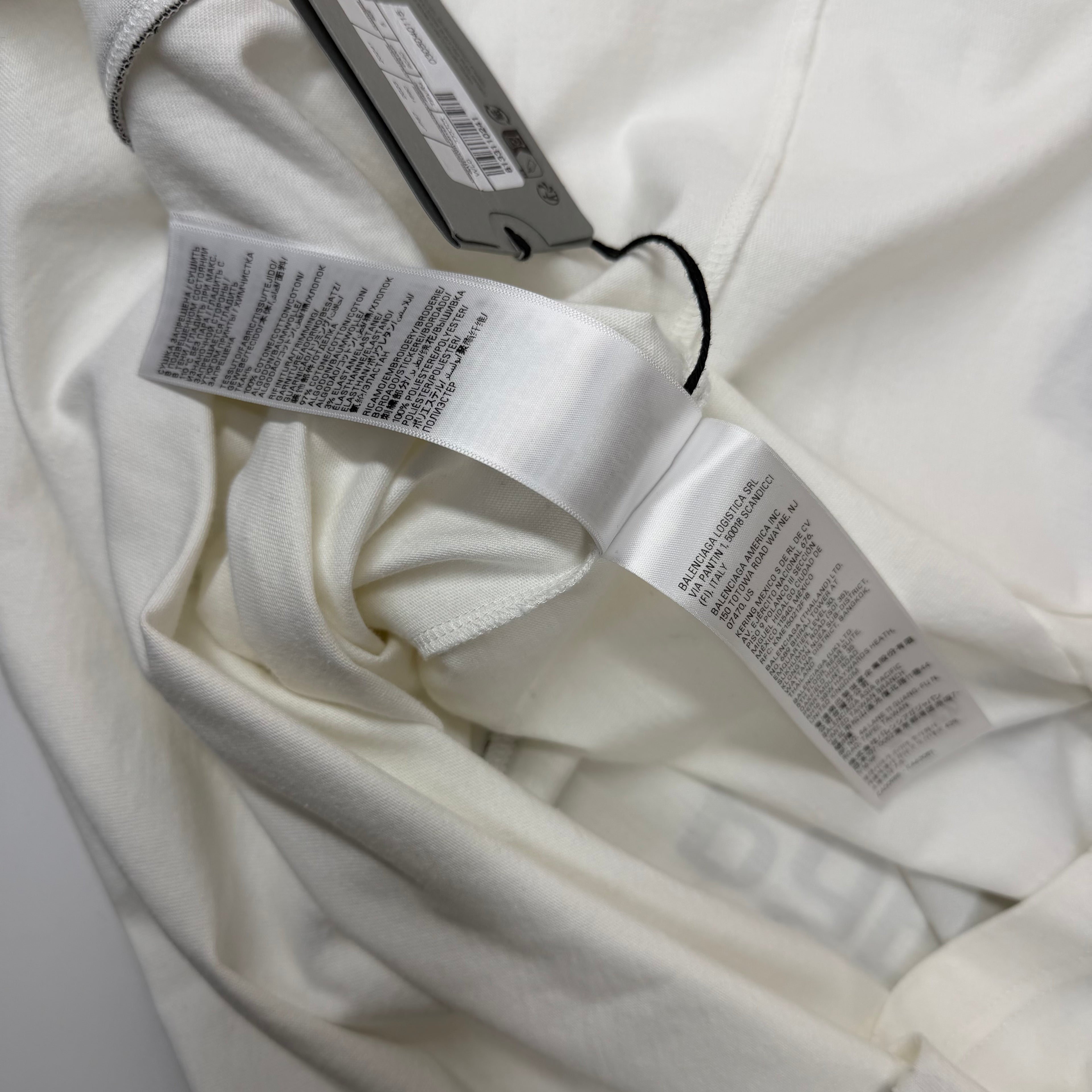 Balenciaga Soho Oversized Soccer Shirt White 5 (XXXXL)