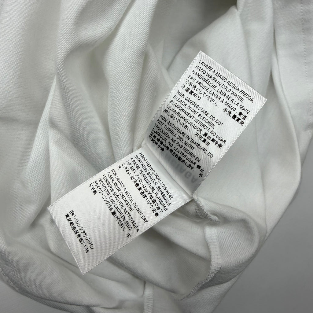 Balenciaga Campaign Logo Tee White S (L)