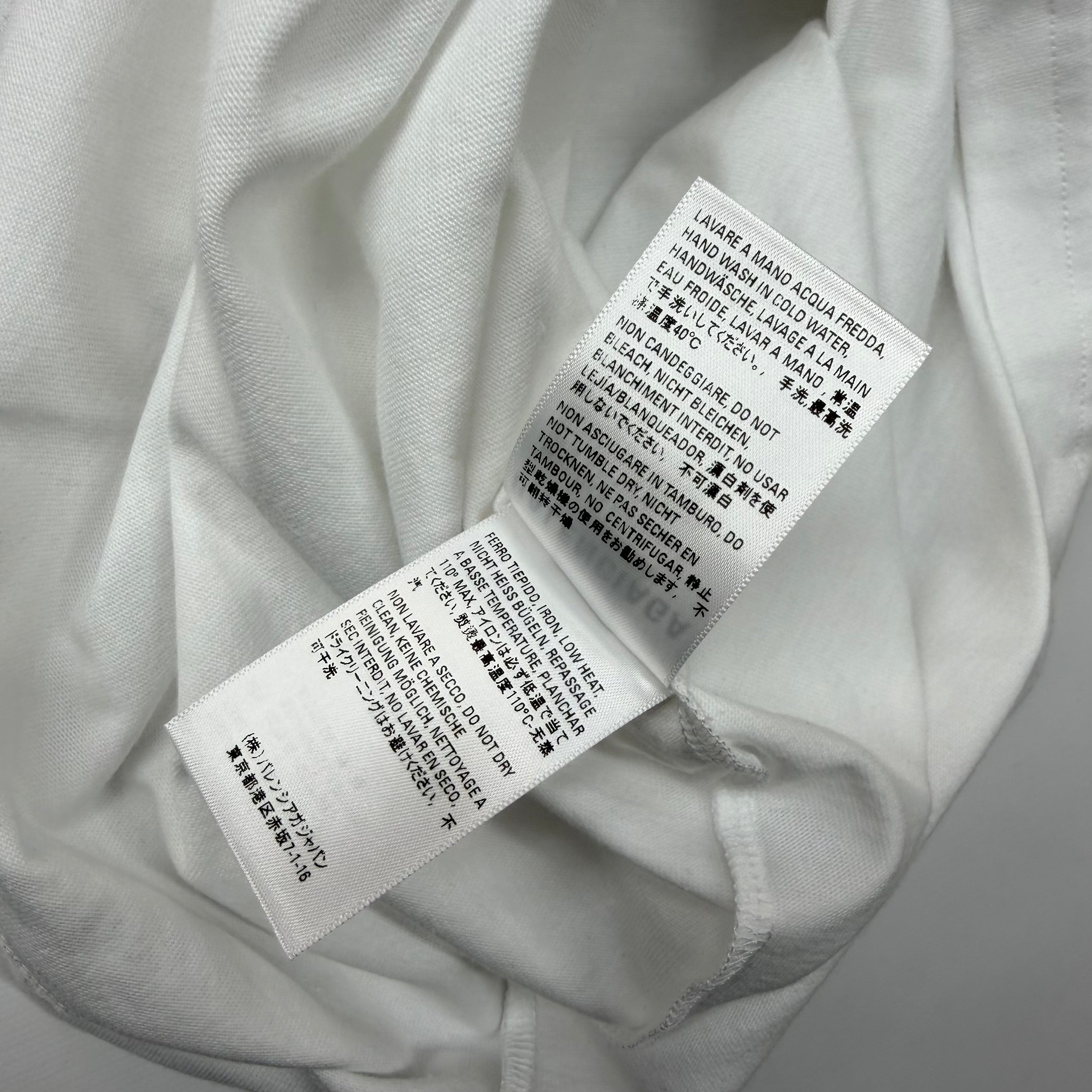 Balenciaga Campaign Logo Tee White S (L)
