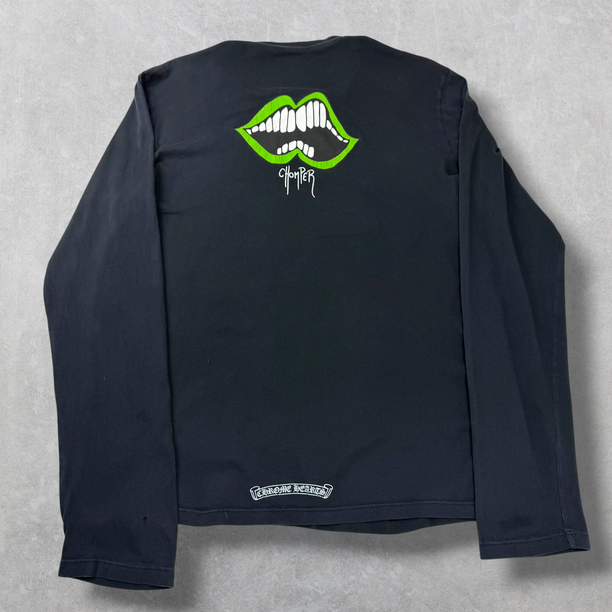 Chrome Hearts Matty Boy Green Chomper Long Sleeve Tee M