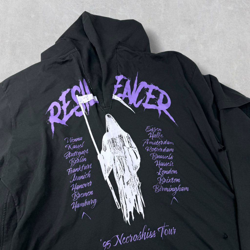 Raf Simons Black Resilencer Doubled Hoodie XS (XL)
