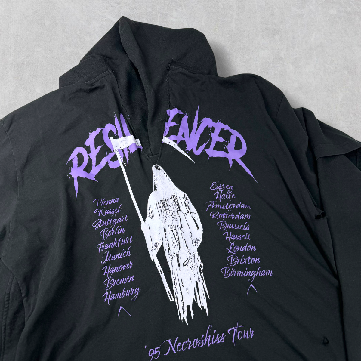 Raf Simons Black Resilencer Doubled Hoodie XS (XL)