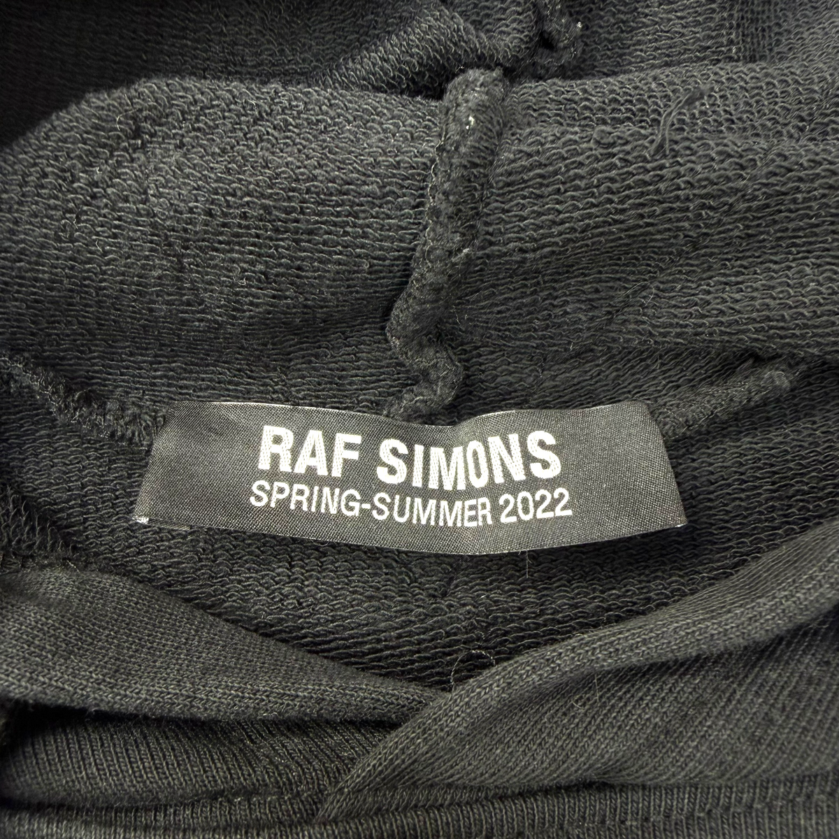 Raf Simons Black Resilencer Doubled Hoodie XS (XL)