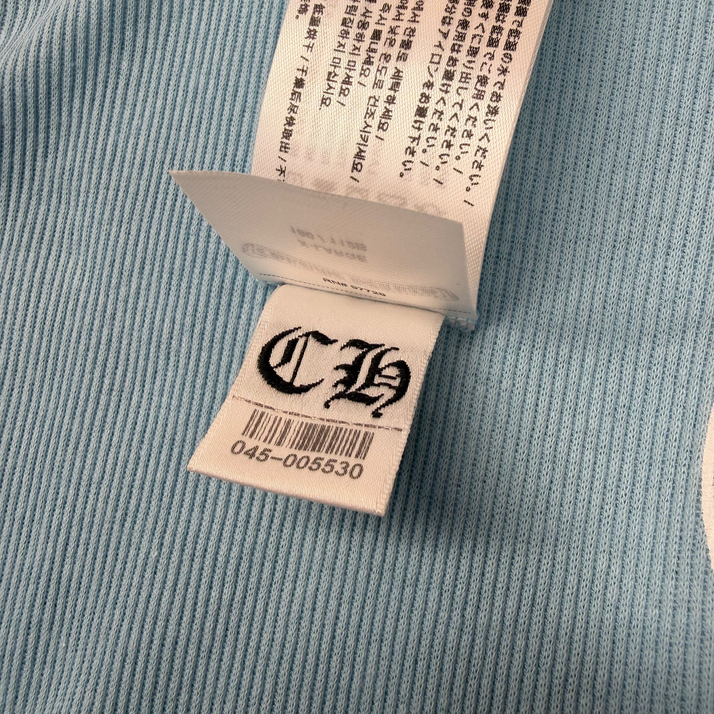 Chrome Hearts Horseshoe Baby Blue Ribbed Tank XL