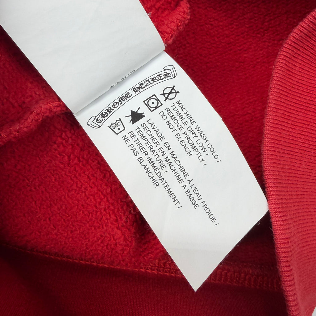 Chrome Hearts King Taco Triple Cross Red Crewneck M