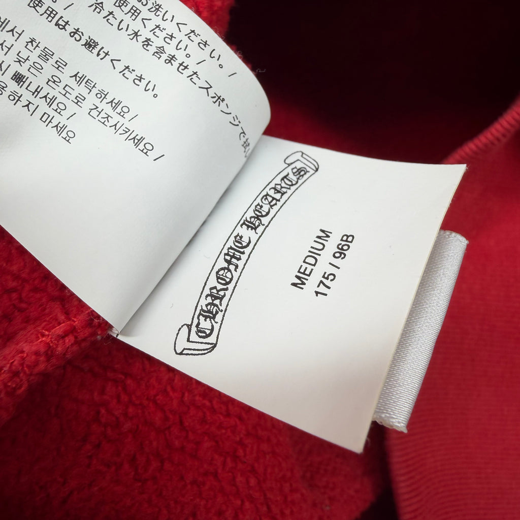 Chrome Hearts King Taco Triple Cross Red Crewneck M
