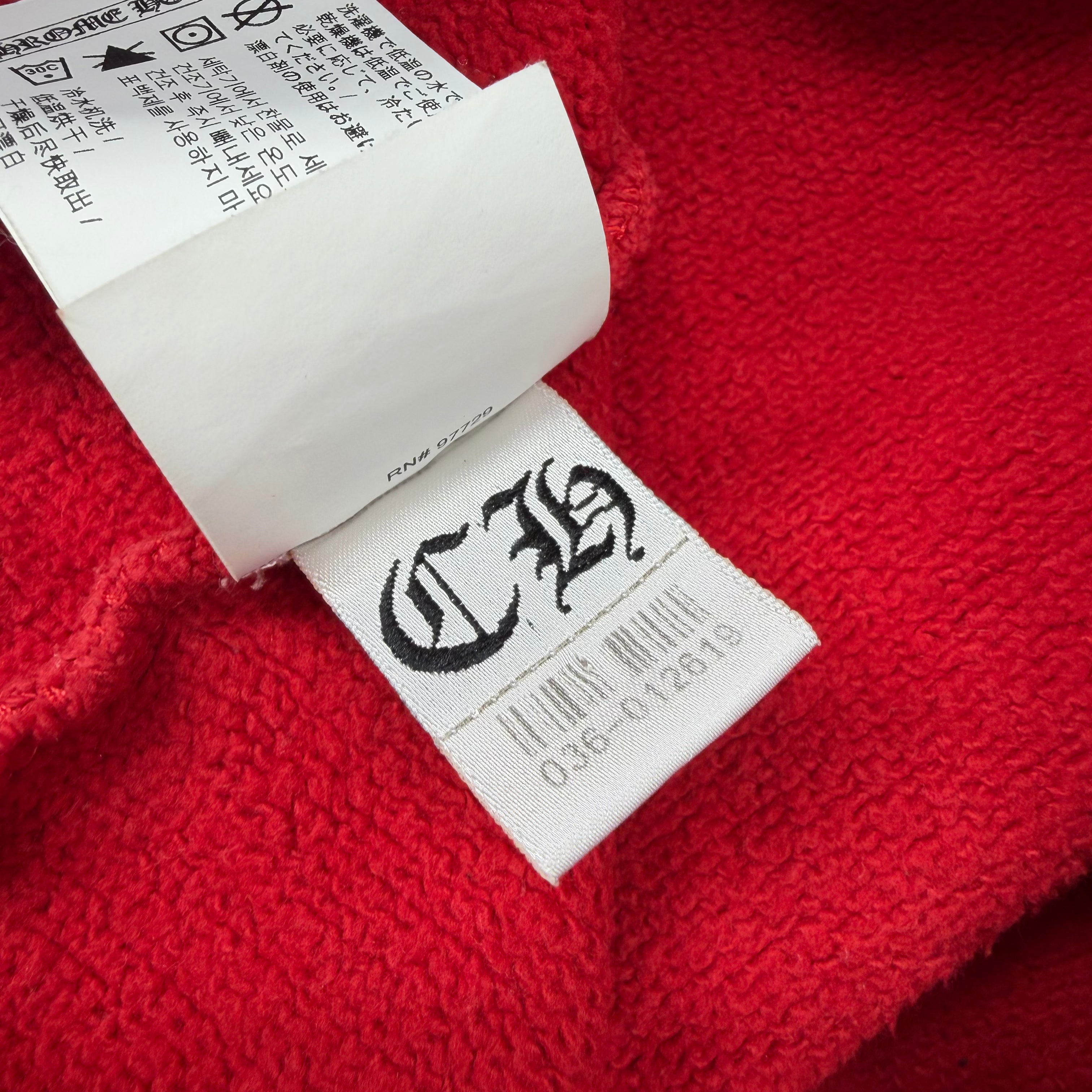 Chrome Hearts King Taco Triple Cross Red Crewneck M
