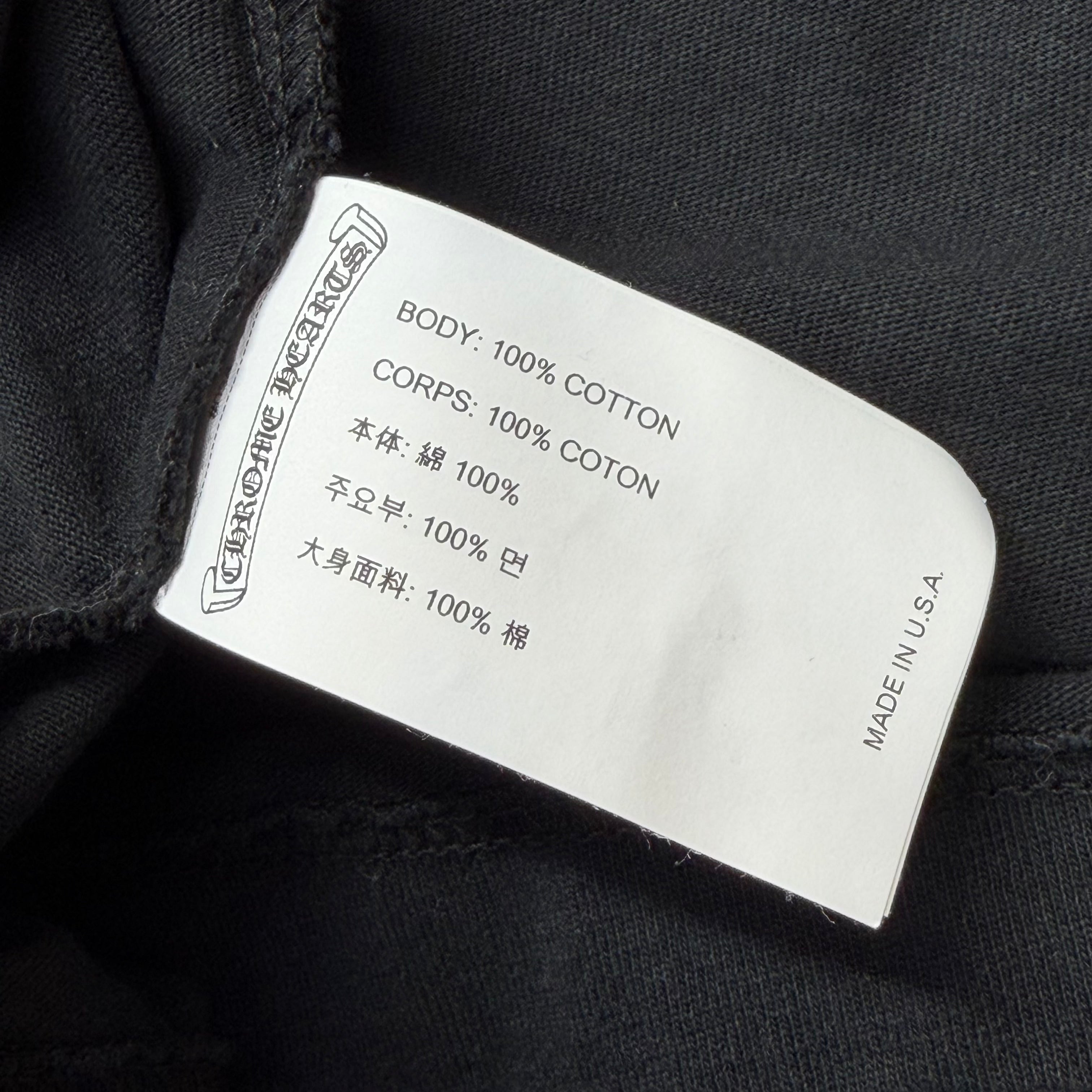 Chrome Hearts GRP Y Not Embroidered Black L/S Tee L