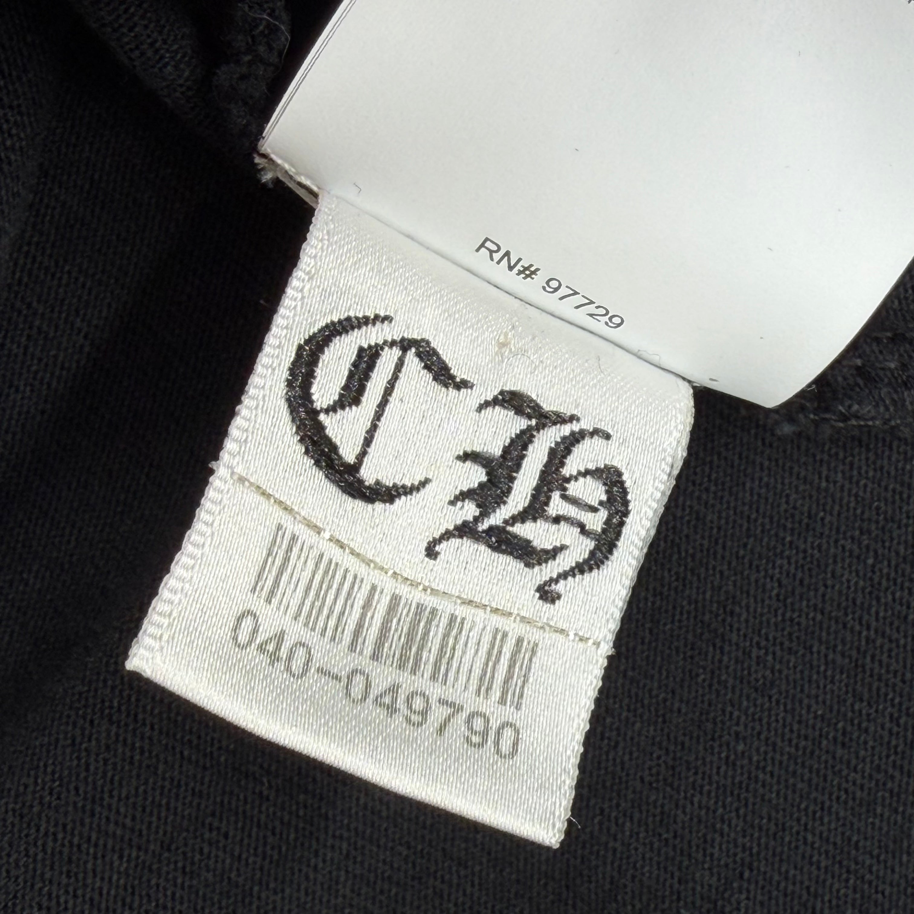 Chrome Hearts GRP Y Not Embroidered Black L/S Tee L