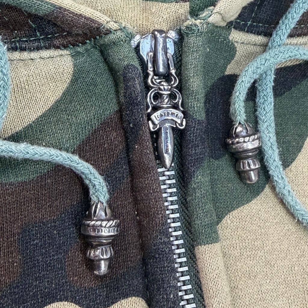 Vintage Chrome Hearts Camo Cross Thermal ZipUp XL
