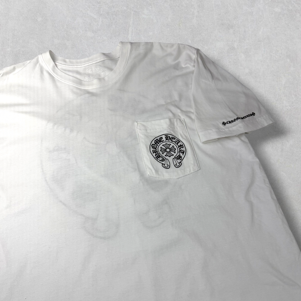 Chrome Hearts Horseshoe Logo Tee White XL