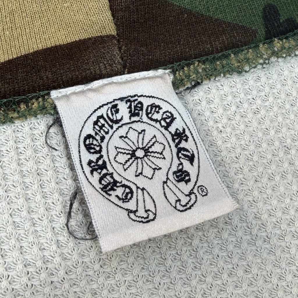 Vintage Chrome Hearts Camo Cross Thermal ZipUp XL