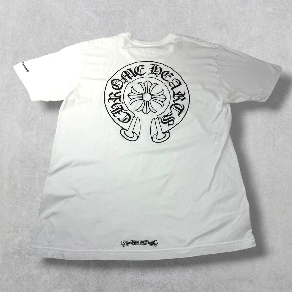 Chrome Hearts Horseshoe Logo Tee White XL