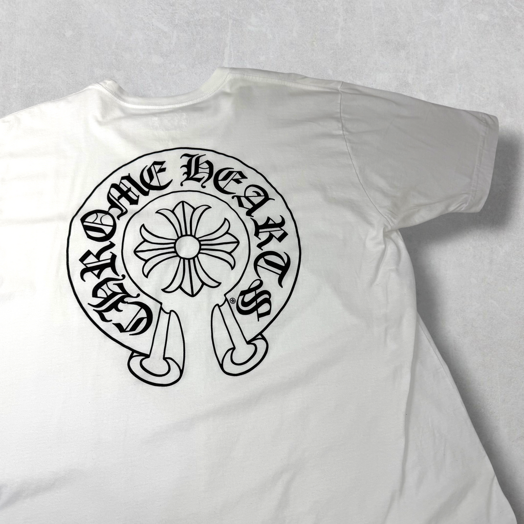 Chrome Hearts Horseshoe Logo Tee White XL