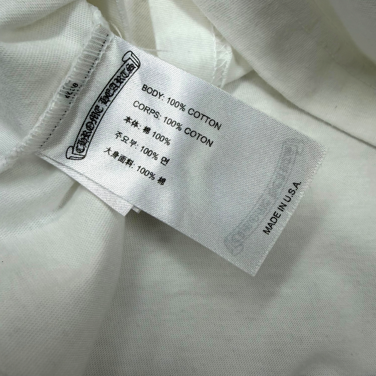 Chrome Hearts Horseshoe Logo Tee White XL