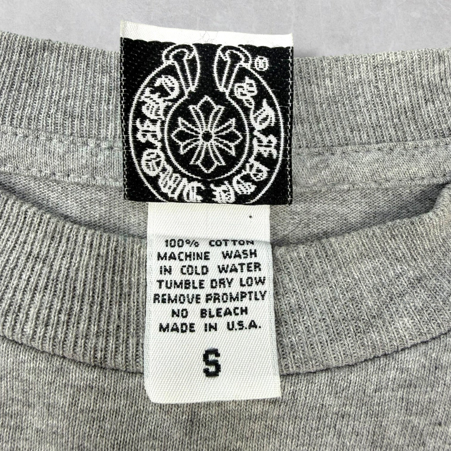 Vintage Chrome Hearts Cross Tee Grey S