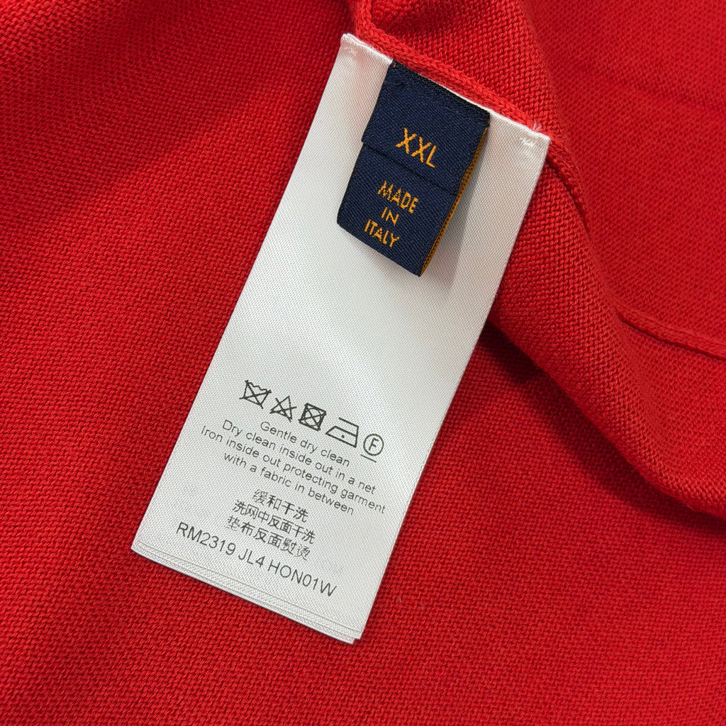 Louis Vuitton Intarsia Graphic Tee Red XXL