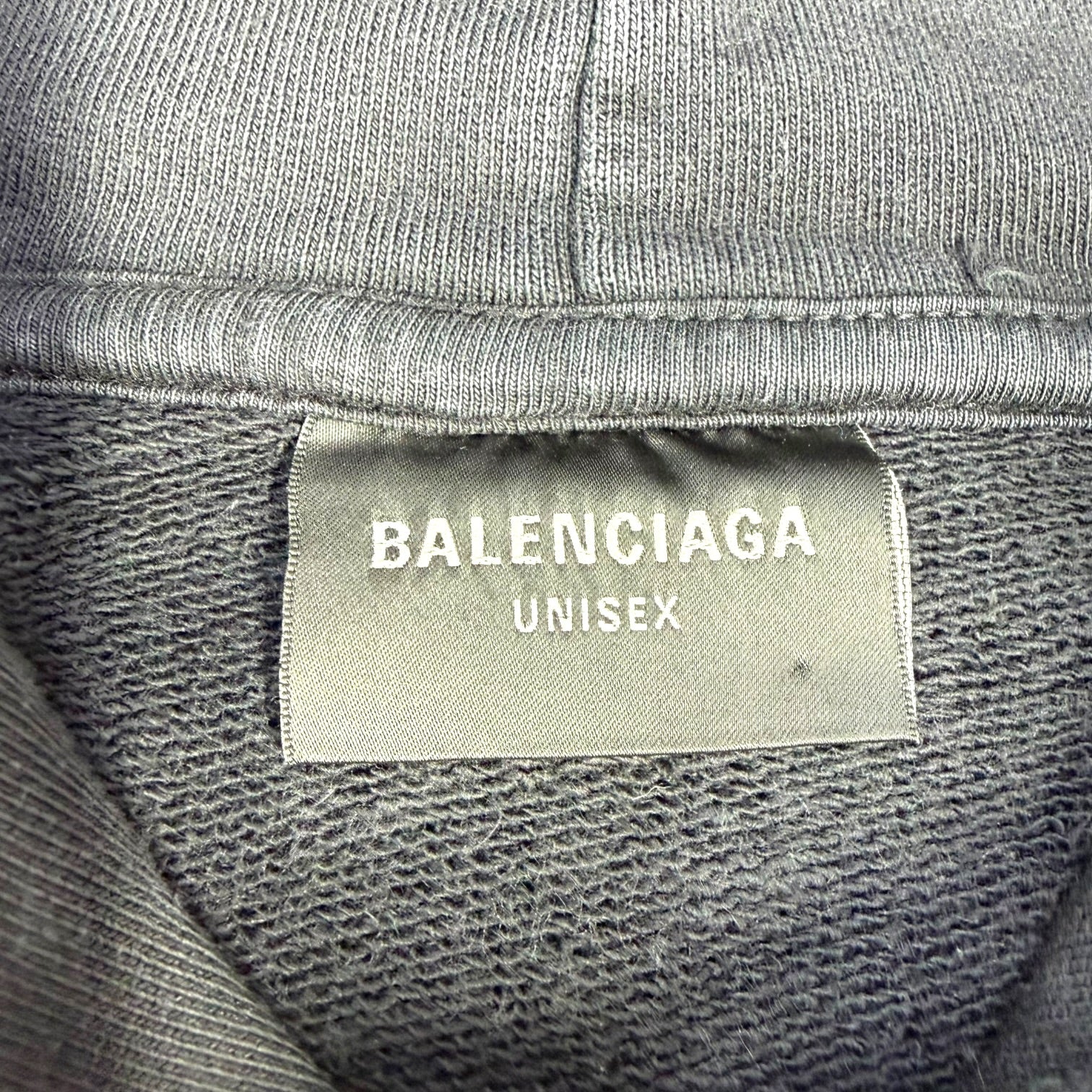 Balenciaga Stencil Oversized Hoodie Black XS