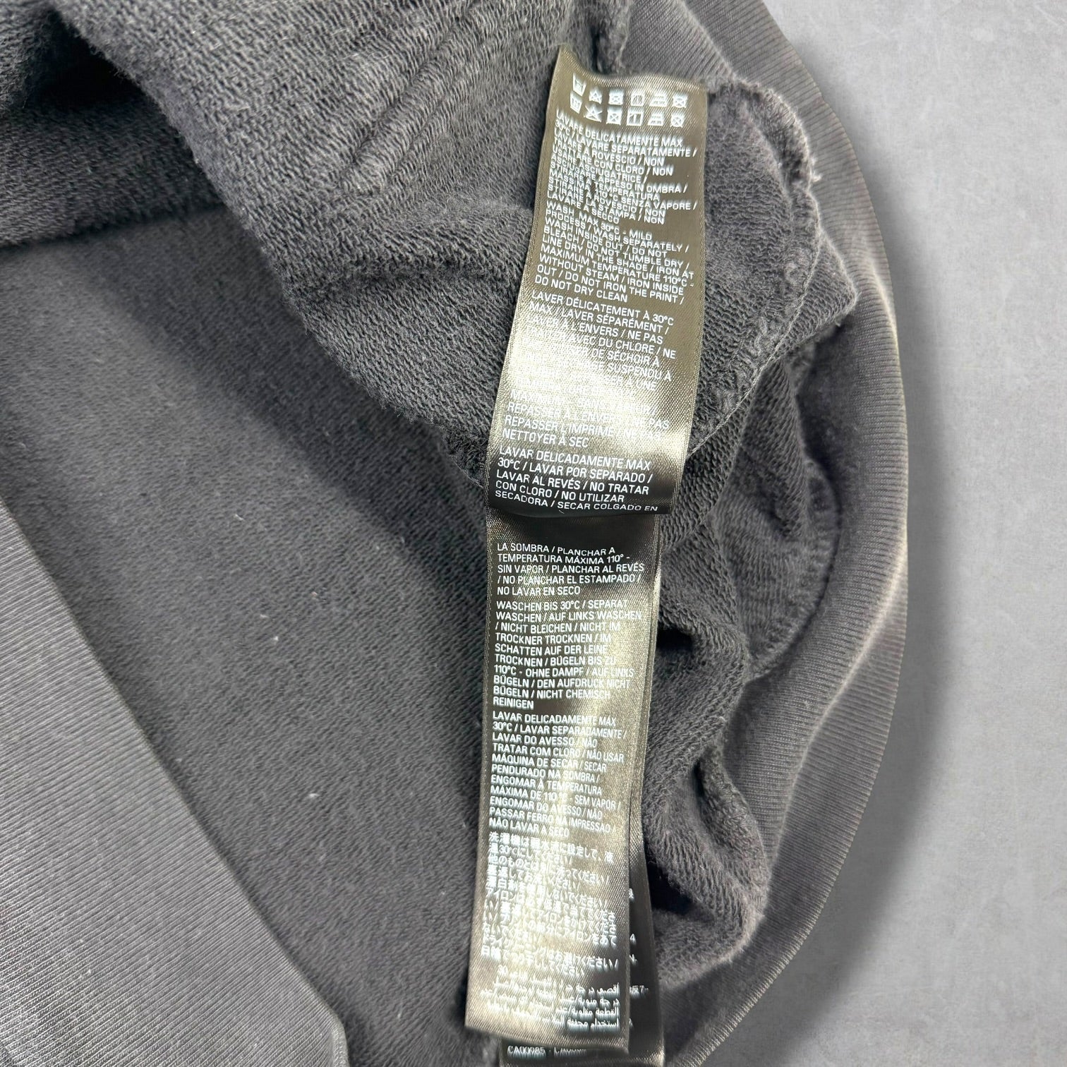 Balenciaga Stencil Oversized Hoodie Black XS
