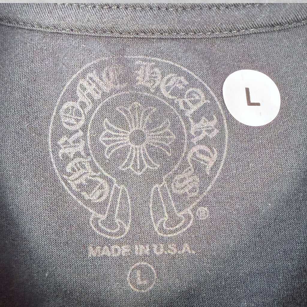 Chrome Hearts Neon Horseshoe Logo Tee Black L