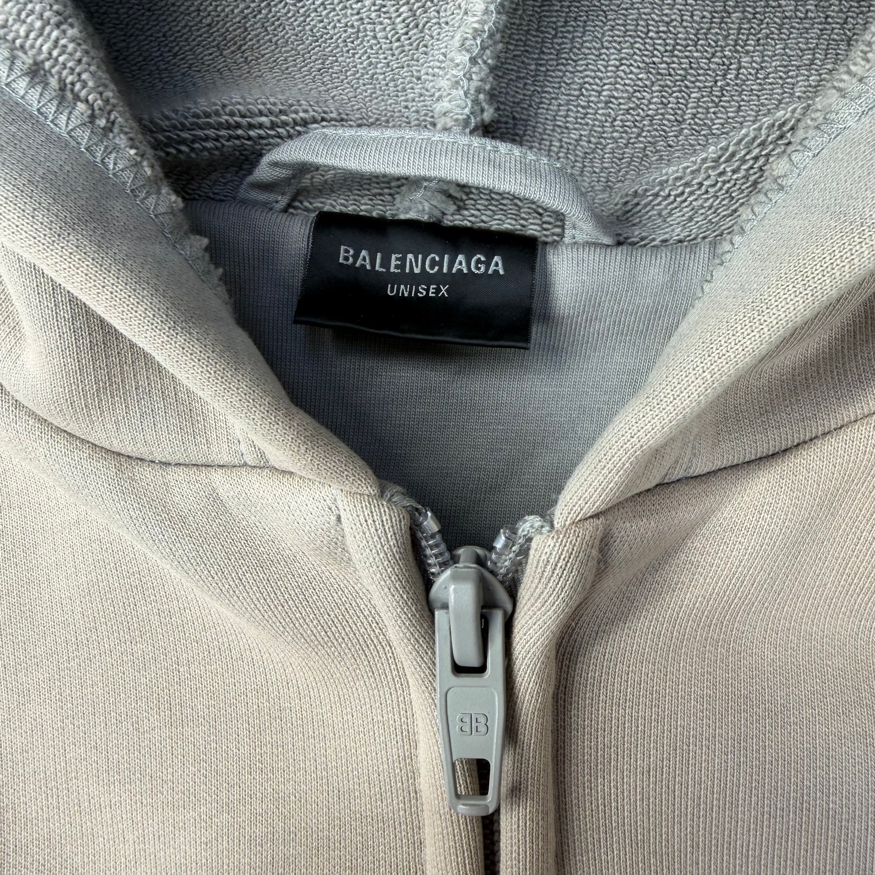 Balenciaga Unity Sports Icon Biker Oversized Zip-Up Hoodie S