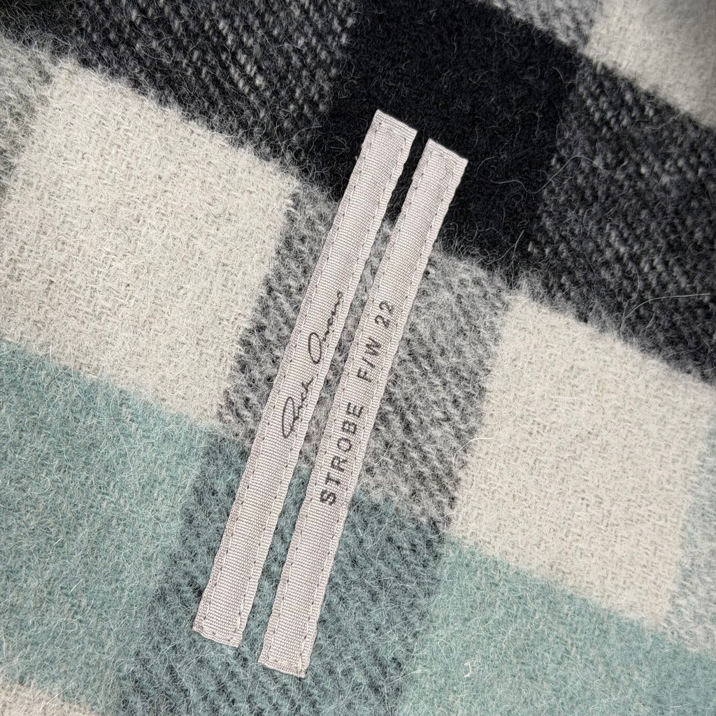Rick Owens Jumbo Peter Flight Pearl Plaid Jacket 44 (XL)