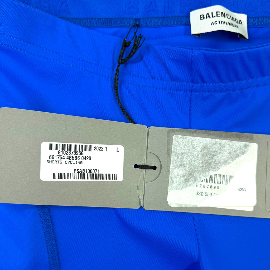 Balenciaga Cycling Shorts 'Electric Blue' L