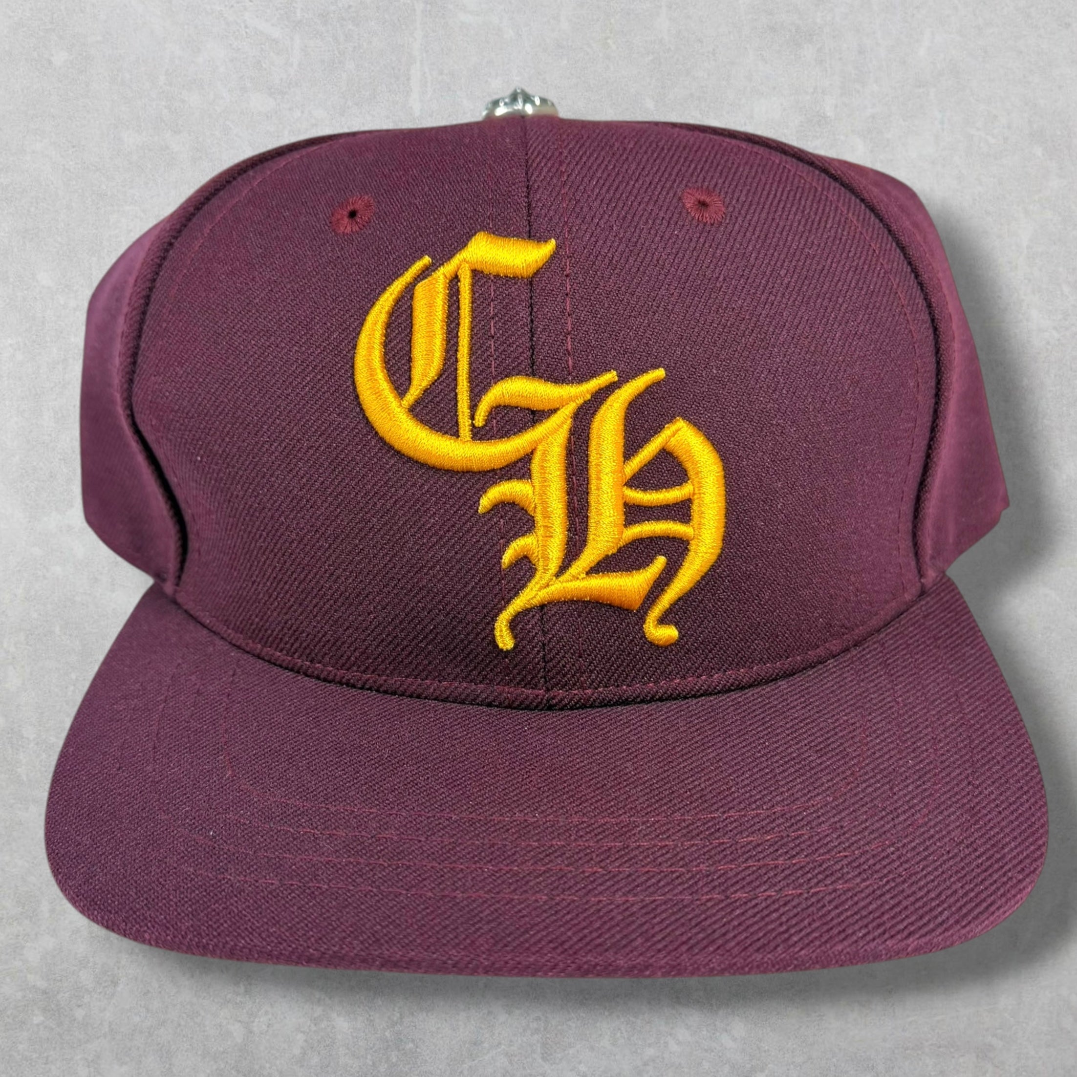 Chrome Hearts 6-Panel Baseball Hat Burgundy