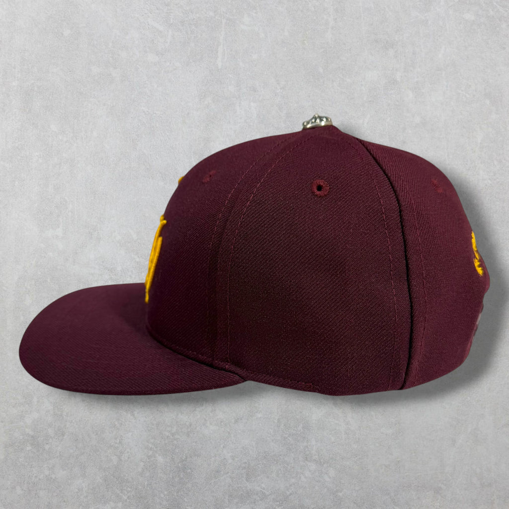 Chrome Hearts 6-Panel Baseball Hat Burgundy