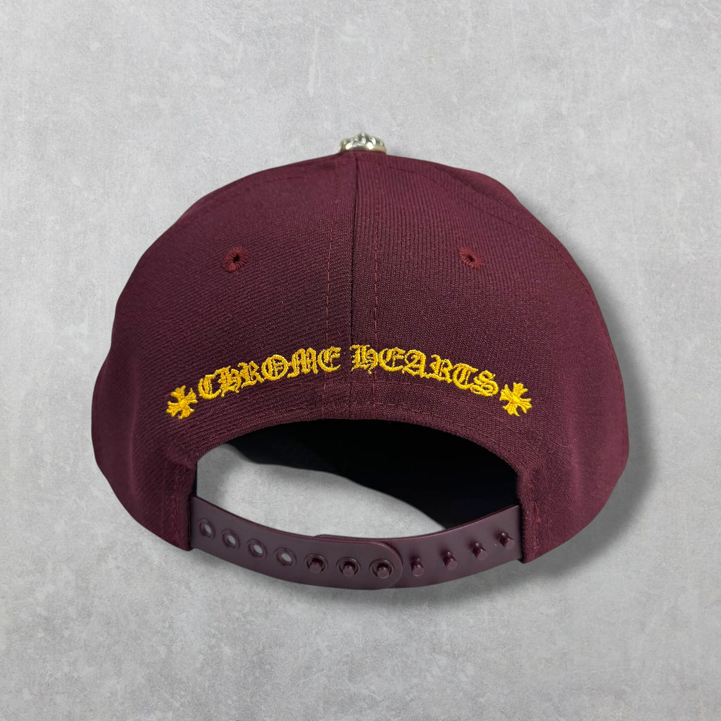 Chrome Hearts 6-Panel Baseball Hat Burgundy