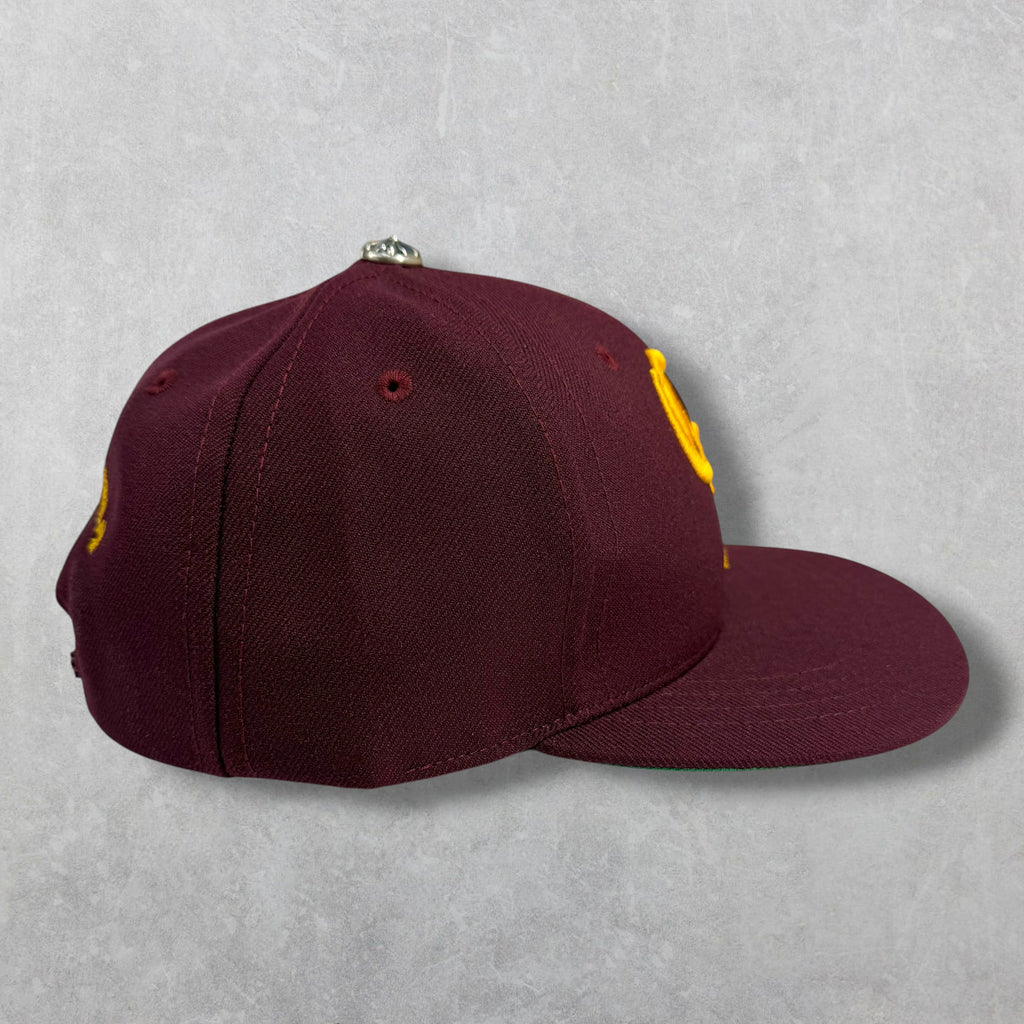 Chrome Hearts 6-Panel Baseball Hat Burgundy