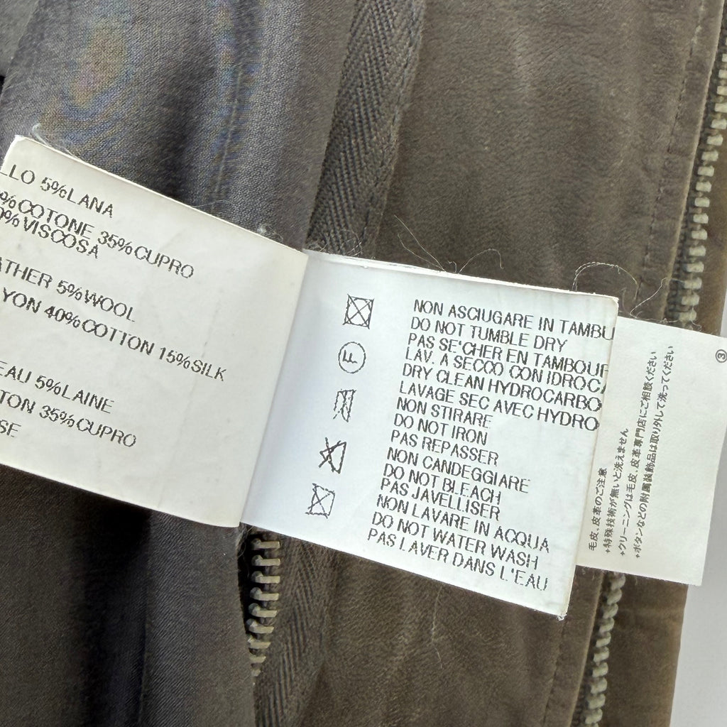 Rick Owens Grained Lamb Leather Racing Jacket XS