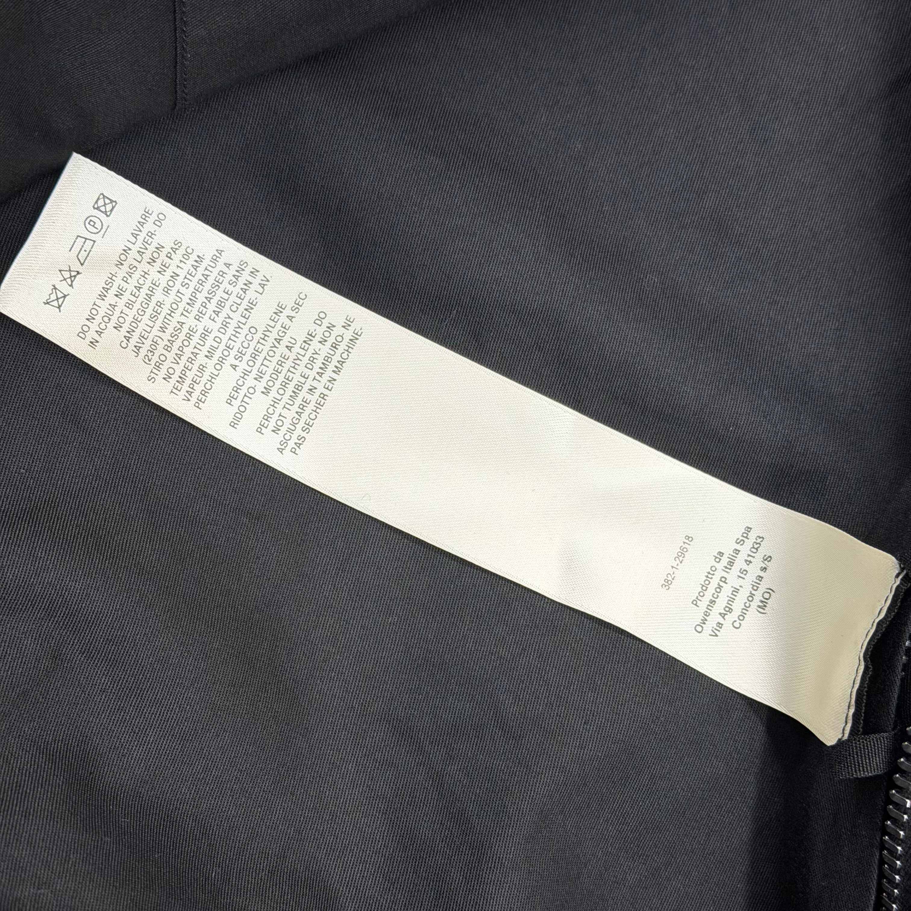 Rick Owens Hollywood Flight Jacket Black 46 (XXXL)
