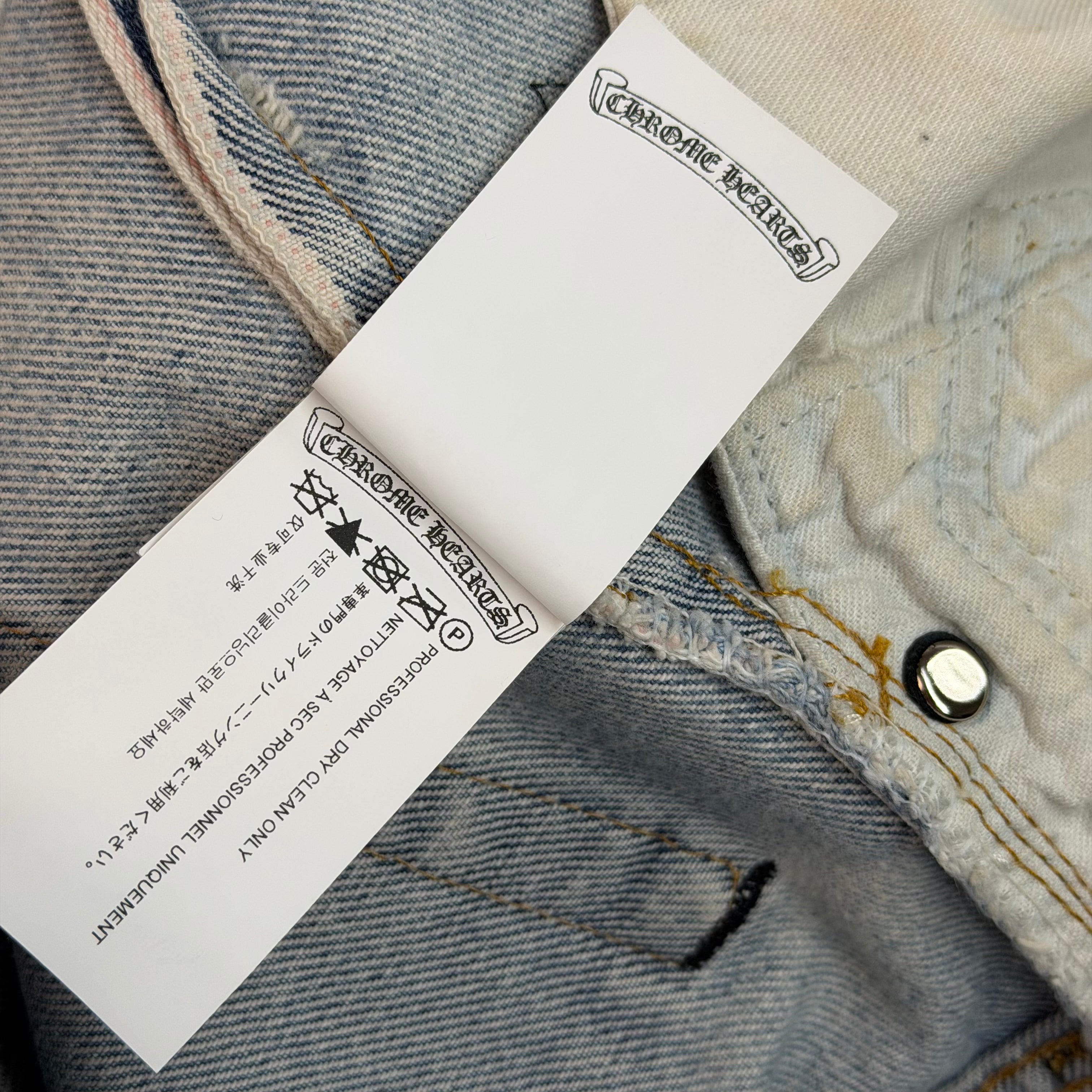 Chrome Hearts Cross Patch Levi's Light Wash Jeans 27