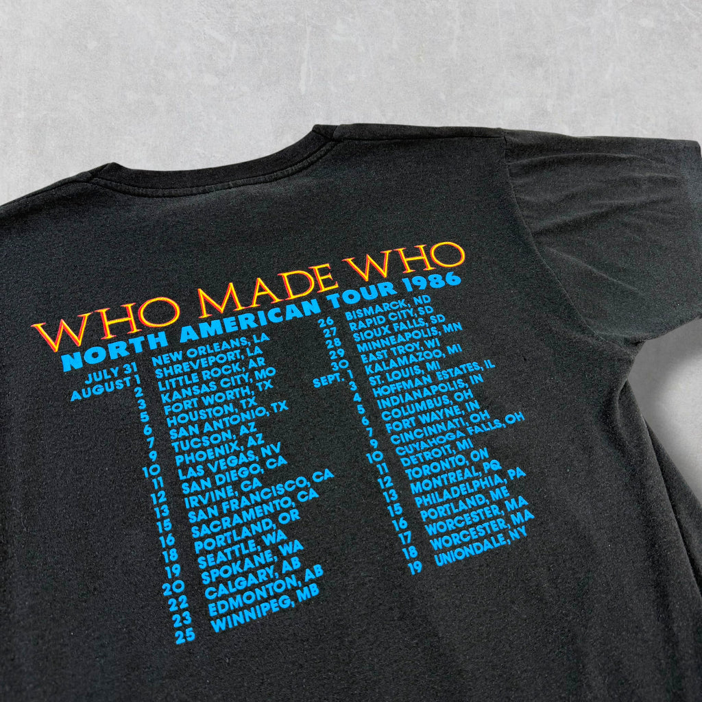 Vintage 1986 AC/DC Who Made Who Tour Tee L (S)