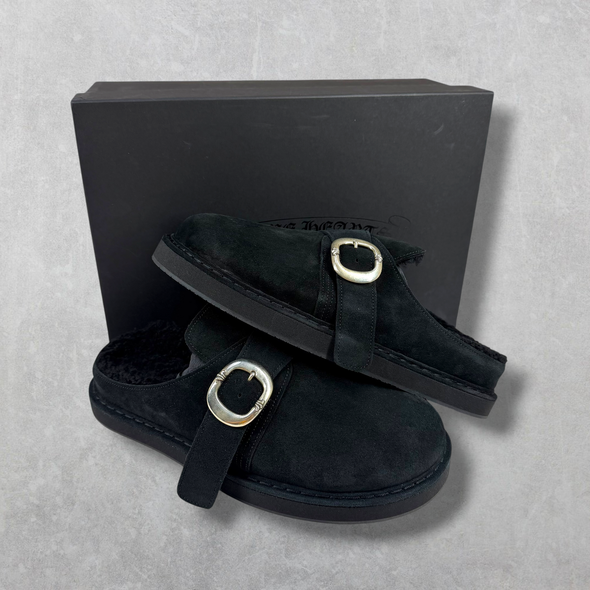 Chrome Hearts Gunslinger Suede Clogs 42 (9)