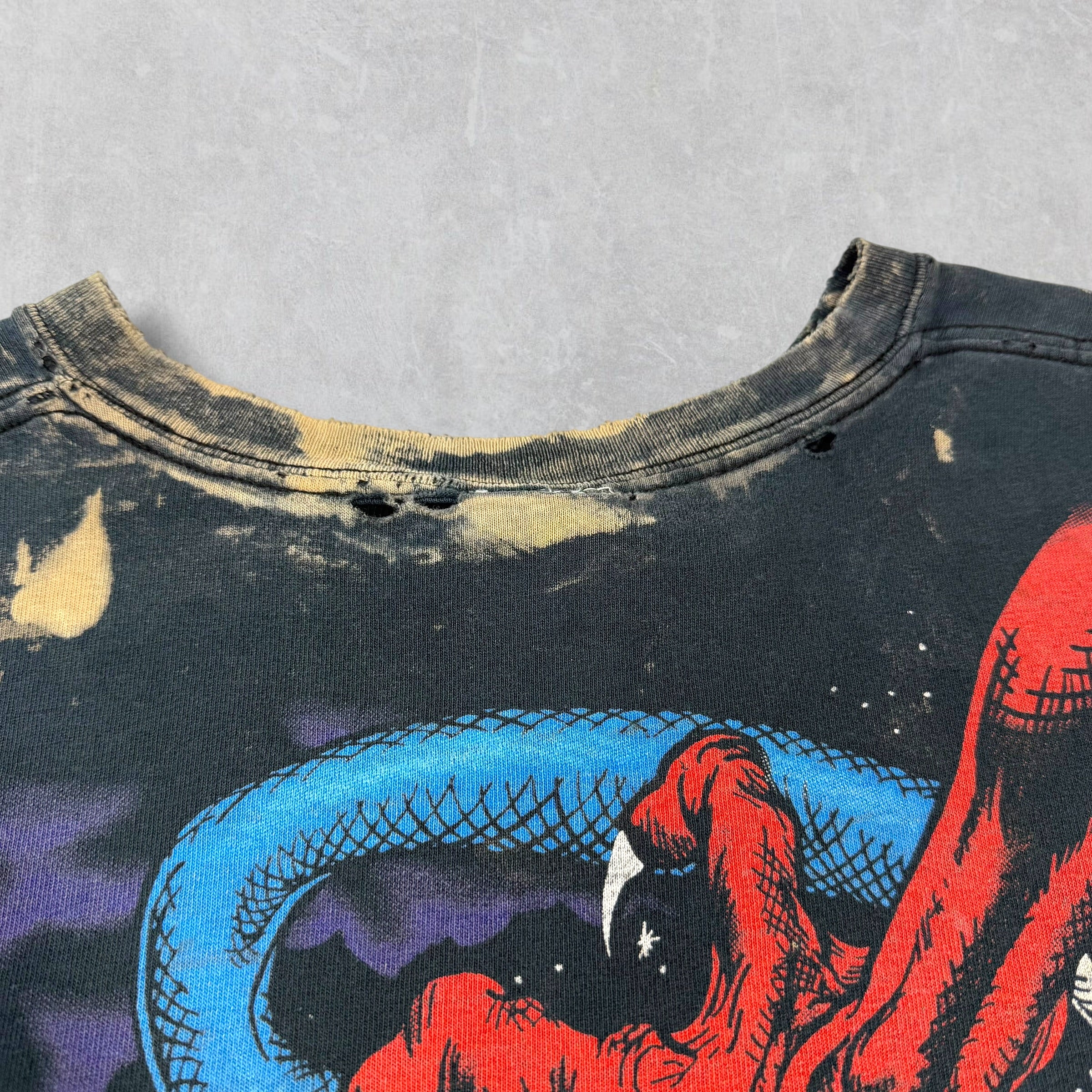 Vintage 1994 Dueling Dragons All Over Print Tee XL