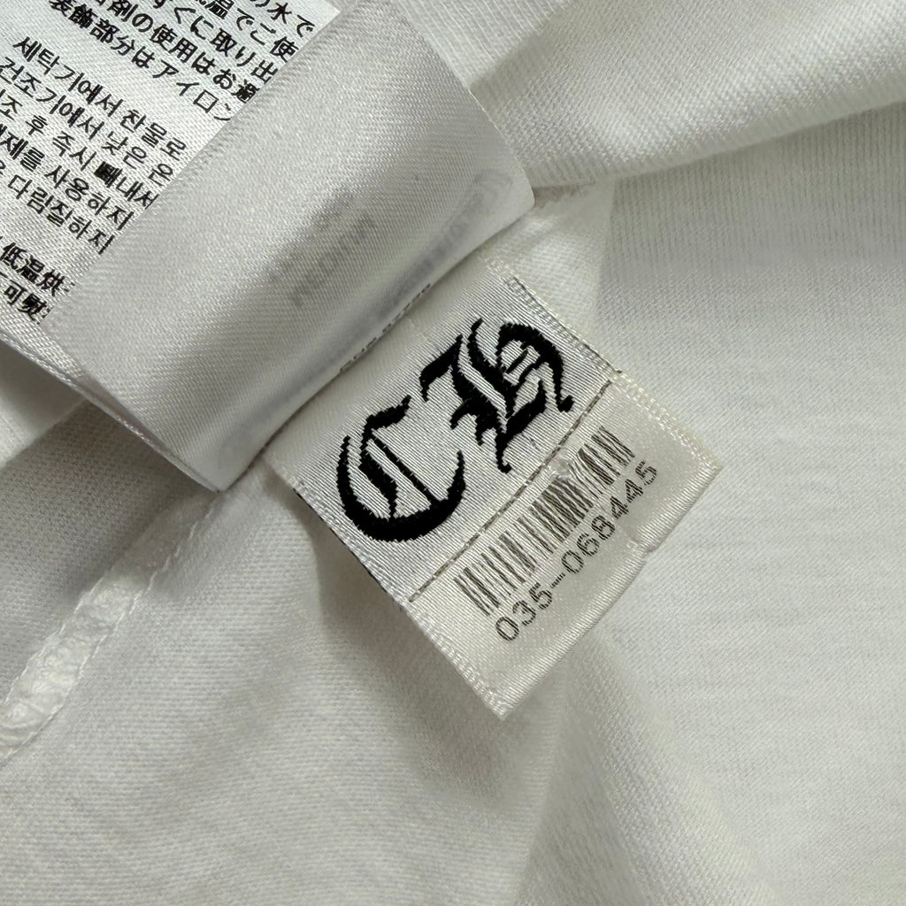 Chrome Hearts Black Neck Logo White L/S M
