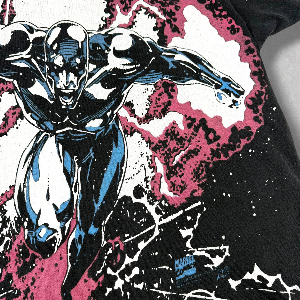 Vintage 1995 Marvel Silver Surfer All Over Print Tee L