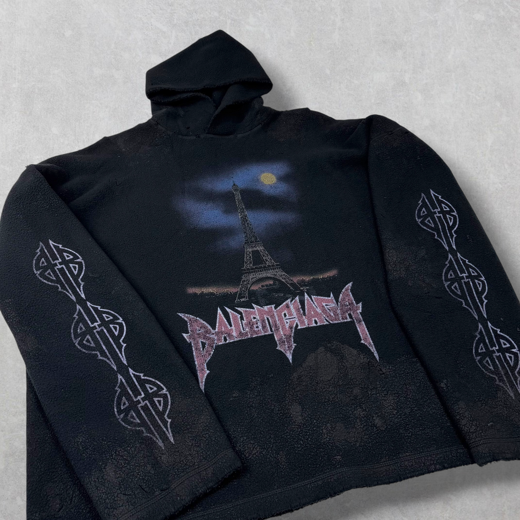 Balenciaga Paris Moon Fleece Oversized Hoodie M (XL)