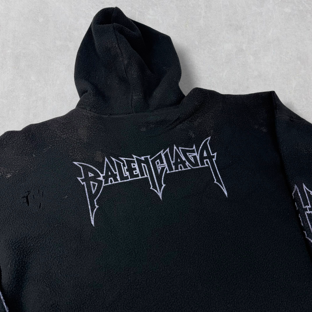 Balenciaga Paris Moon Fleece Oversized Hoodie M (XL)