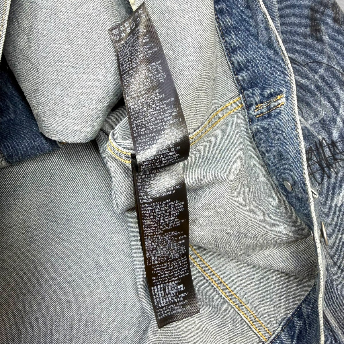 Balenciaga Graffiti Oversized Denim Jacket 4 (XXXL)