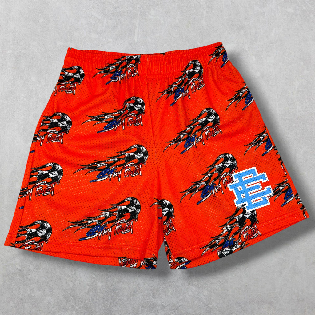 Eric Emanuel x Matty Boy EE Basic/Core Shorts Red M