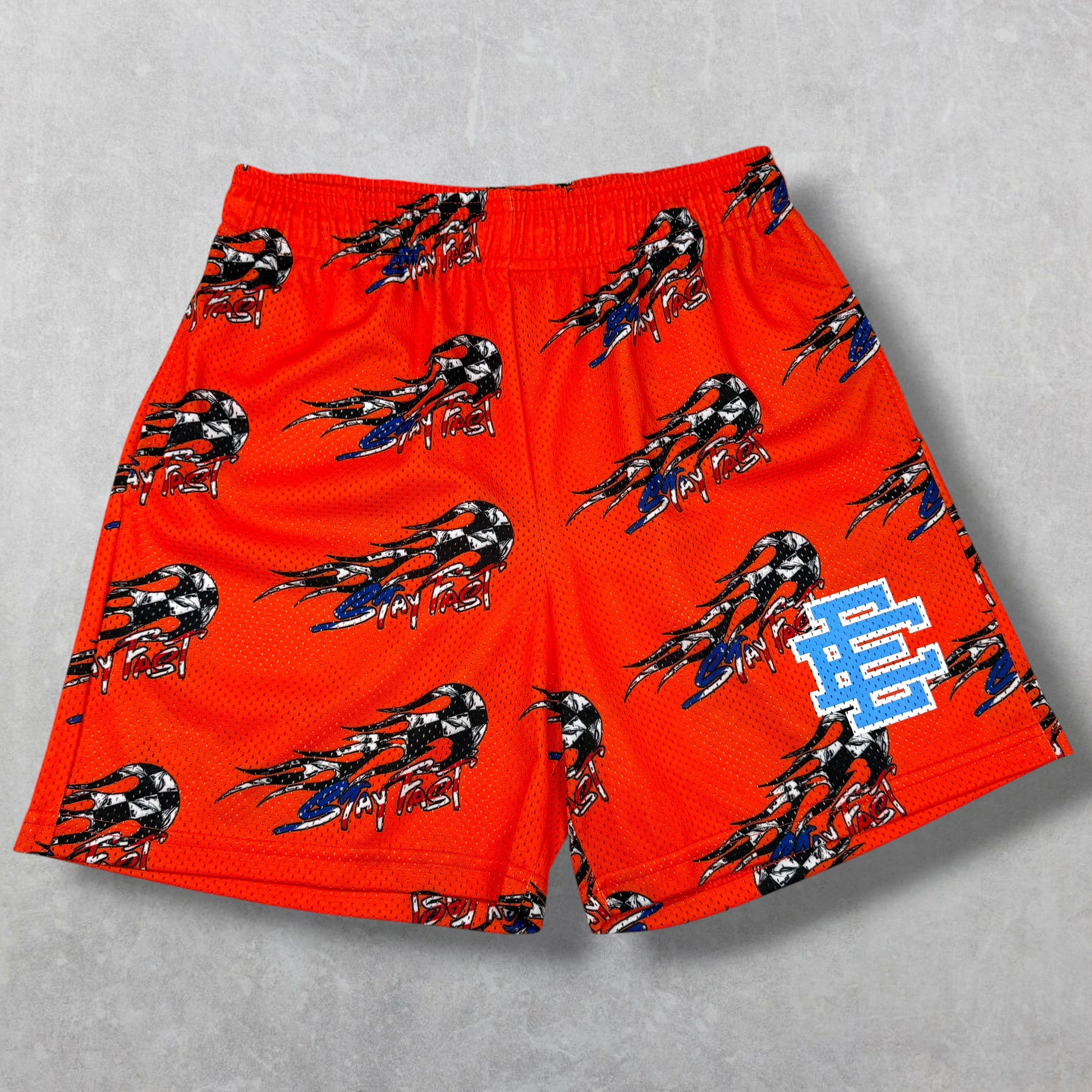 Eric Emanuel x Matty Boy EE Basic/Core Shorts Red M